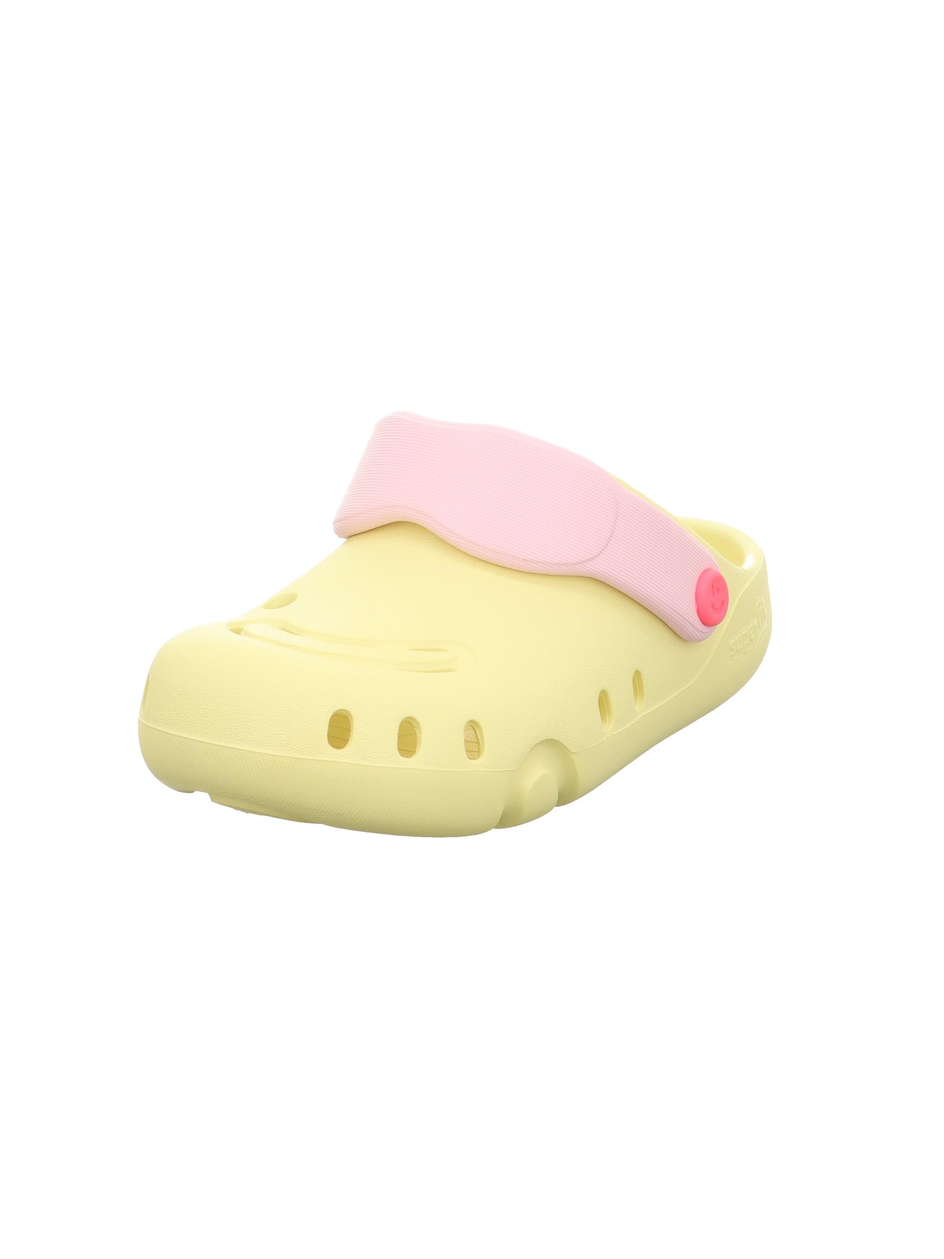 Superfit Girls' Splash C Slippers, Yellow Pink 6000, 14 UK
