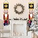 AMOR PRESENT Nutcracker Banner, 72 x 12.5 inch Life Size Nutcracker Porch Sign for Indoor Outdoor Yard Garden Christmas Party Decoration