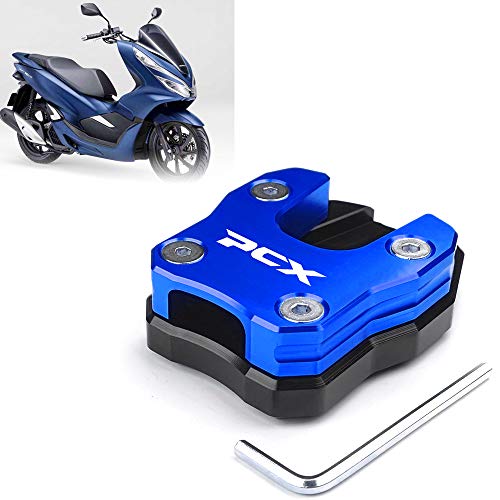 Aveko For ホンダPCX125用PCX125 PCX150 PCX 150 PCX160モーターサイクルアクセサリーキックスタンドサイドスタンドスタンドエクステンション引伸機パッド