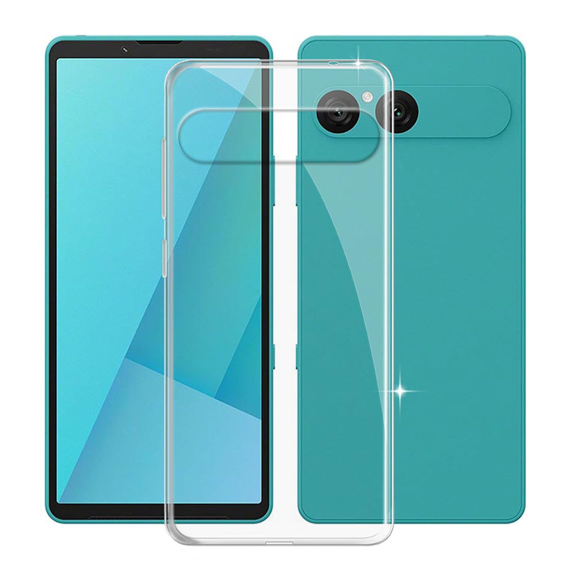 for Sony Xperia 10 VII Case (6.10") Transparent Soft Silicone TPU Protection Shockproof Anti-Fall Shell Ultra-Thin Bumper Back Cover for - Transparent