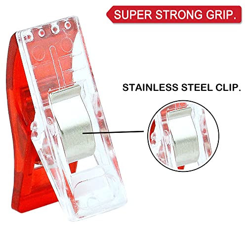 image for BamLue 100 Pack-Upgrade Handy Holding Easier Sewing Clips Multicolor f
