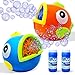 JOYIN Macchine per bolle da 2 confezioni con 2 bottiglie di soluzione di sapone per bambini Soffiatori automatici di bolle Bomboniere Giocattolo estivo Interno/Esterno Regali di compleanno Pasqua