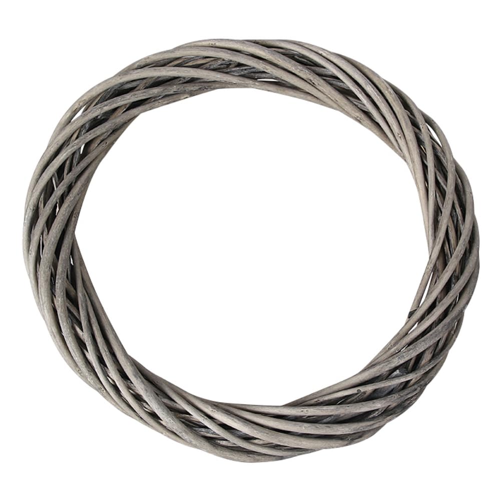 Chyoung Grey Diy Door Wreaths Outdoor All Year, 15/20/25/30/40Cm Natural Grapevine Wreaths Rattan Wreath Ring For Diy Craft Front Door Wreaths, Halloween Autumn, Christmas Wreaths Wedding Party Decors