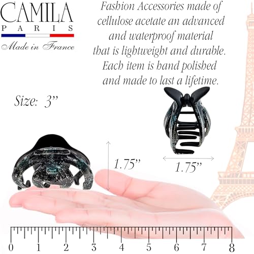 Pinza para cabello estilo francés Camila Paris CP3678 3 pulgadas miniatura 2