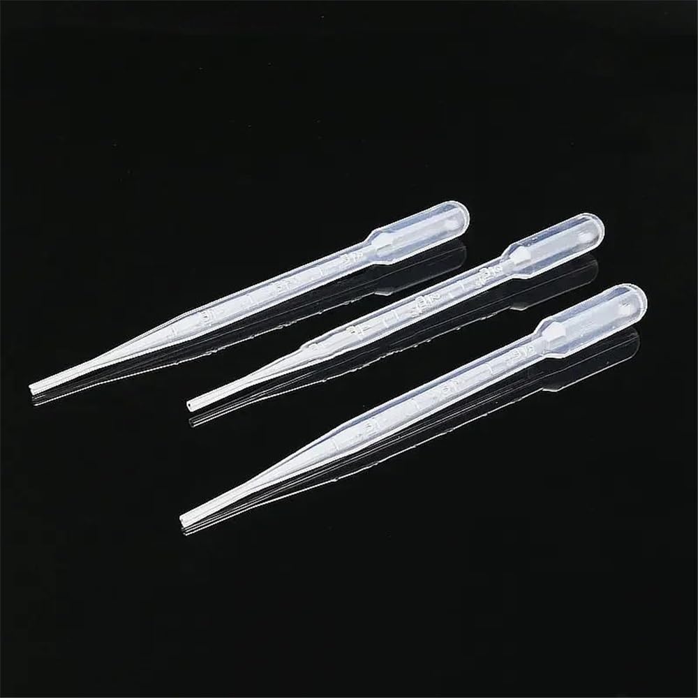 Cristalería de Laboratorio Pipetas de plástico transparente de 3 ml (200 unidades, 300 unidades, 500 unidades y 1000 unidades)(1000pcs)