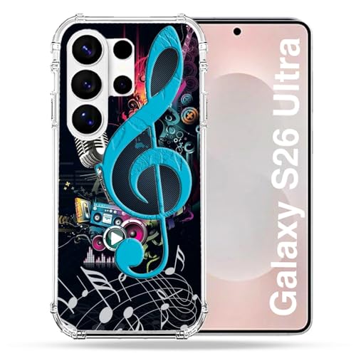 Coque Samsung S26 Ultra renforcée bleue finition artistique