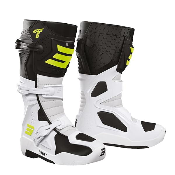 BOTTES RACE 6 BLACK WHITE NEON YELLOW 41