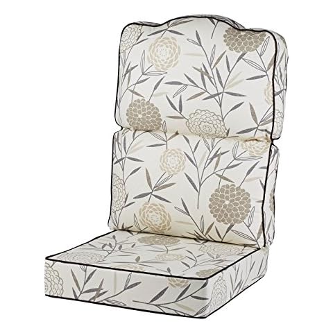 Alfresia Java Cane Conservatory Chair Replacement Cushion | Conservatory Furniture Cushion | High Back Conservatory Cushion | Choice of Colours/Patterns (Bamboo Natural) Cover