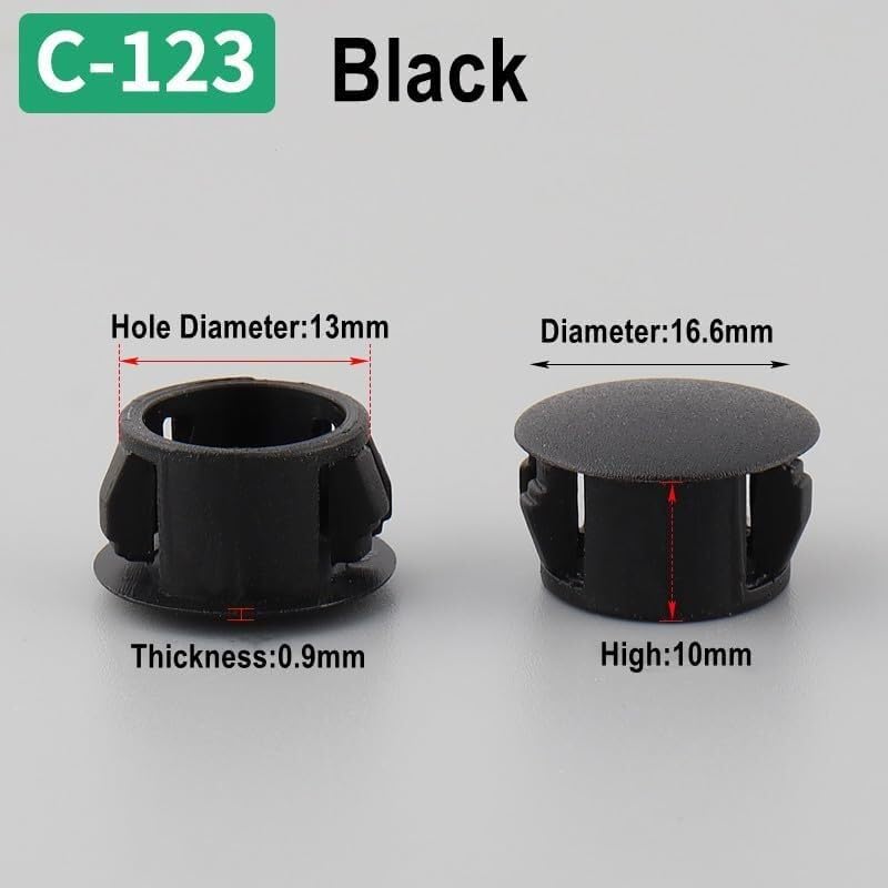 Desk Cable Grommets,50PCS Furniture Hole Cover Plastic Decorative Hole,Round,