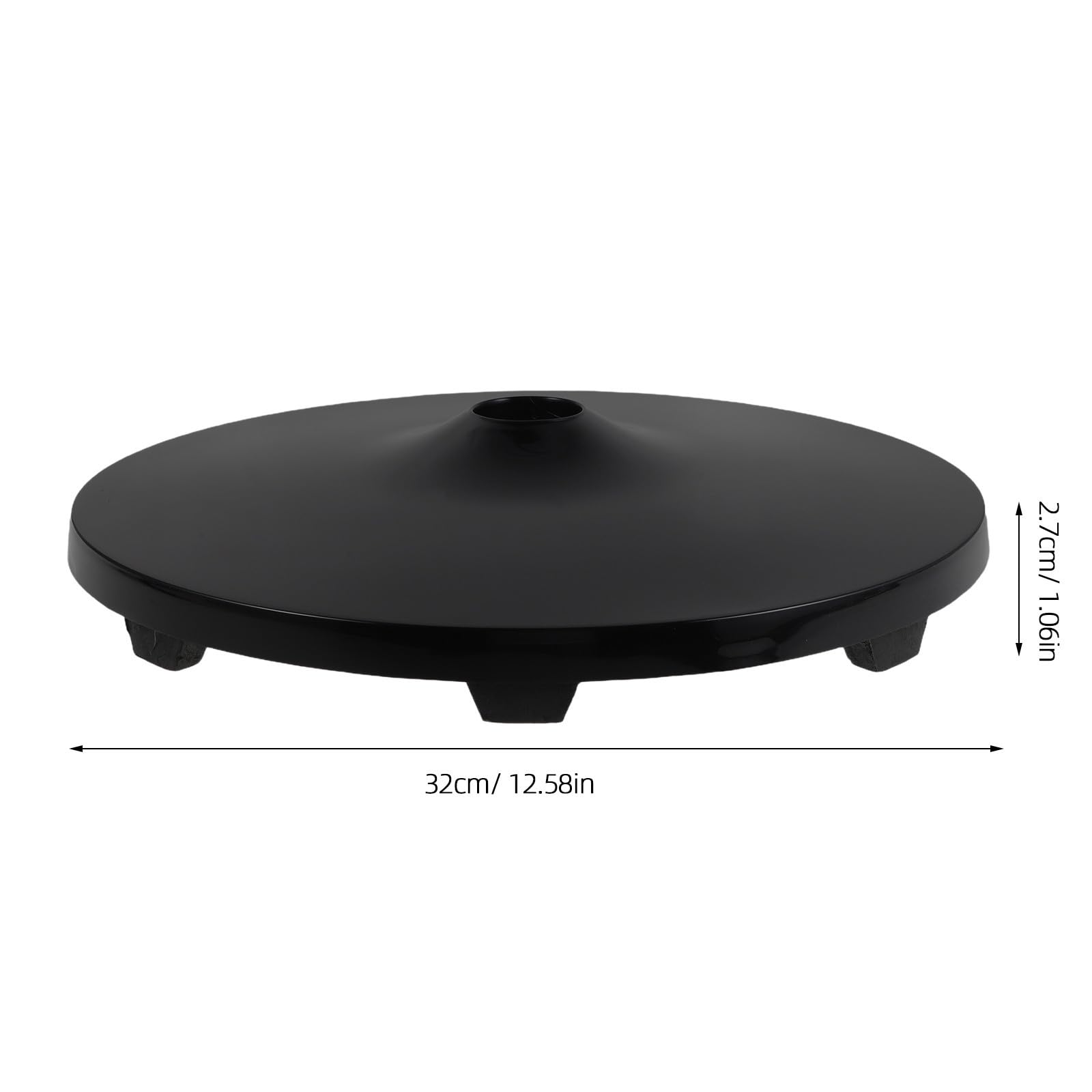 Garneck Base de Ventilador de Pie Negro de Plástico Soporte Estable y Antideslizante para Ventilador de Pie Adecuado en Fiesta Verano y Uso Hogar