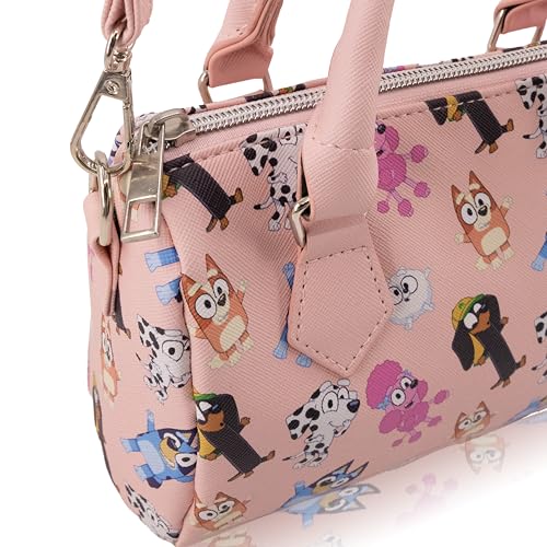 Image of Stitch, Hello Kitty or Bluey 7 inch Mini Purse Crossbody Handbag for Girls | Leather Women's Shoulder Handbag Satchel