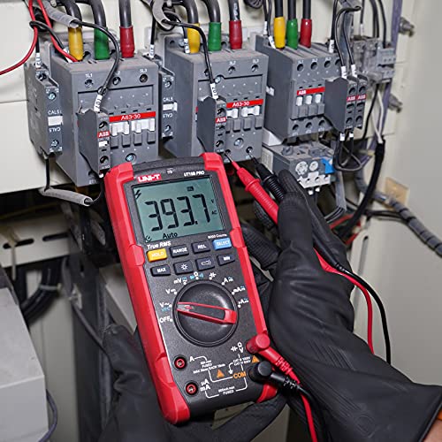 Image of UNI-T UT15B Pro Multi Meter, AC /DC Current AC /DC Voltage Handheld TRMS Voltmeter Ohm Meter Measure Volt Amp Resistance Capacitance Frequency Diode Continuity VFC Circuit Power Car Fuse Electric Tester