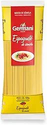 Macarrão Espaguete Sem Ovos Germani 500G, Germani Alimentos, Massa Espaguete De Sêmola Sem Ovos Pasta Spaghetti Senza Uova, Amarelo, Melhor Sabor Da Massa Mais Tradicional, Receita Caseira Desde 1892