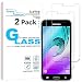 KATIN Galaxy J3 2016 Screen Protector - [2-Pack] For Samsung Galaxy J3 2016 Version / J3 V Tempered Glass [Not For J3 Prime] 9H Hardness with Lifetime Replacement