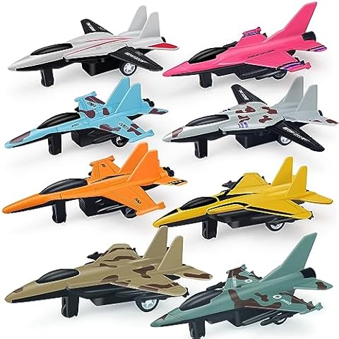 Tcvents 8 Pack Pull Back Airplane Toys Cover