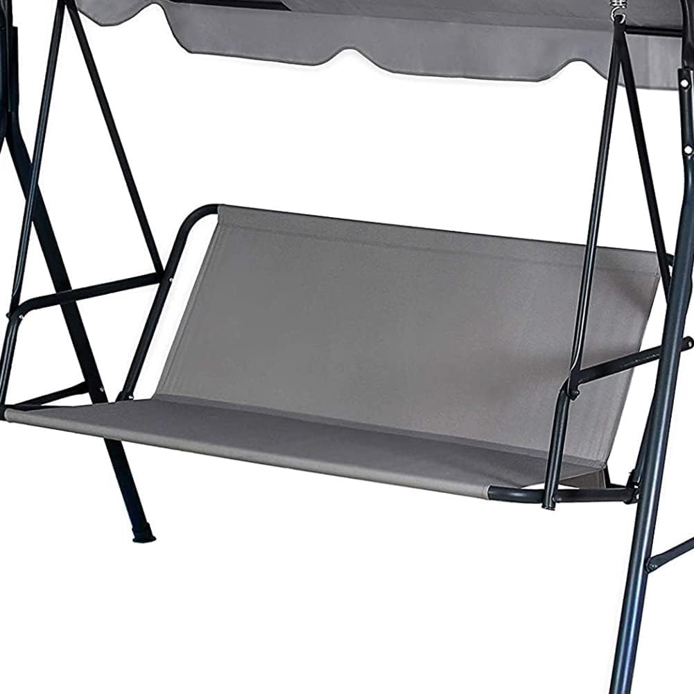 Coprisedile da Giardino Dondolo, Oxford 600D Altalena di Ricambio Fodera Panca 2 e 3 Posti Impermeabile e Antistrappo resistente ai raggi UV Copertura Sedia Veranda Cortile (Gray,160*58*58cm)
