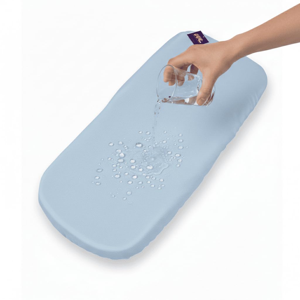 Sabana Bajera Capazo Impermeable para Joolz AER 2 | Funda Colchón Protector Cuco Carrito Bebe | ALGODÓN BLCO | 100% Algodón Certificado Oeko-Tex® Organic Cotton — view 7