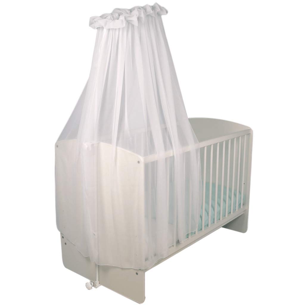 Tega DM-009 Support pour lit de bébé, avec baldaquin et pinces, blanc