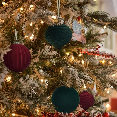 Boules de Noël en velours KI Store le coffret déco idéal - 4