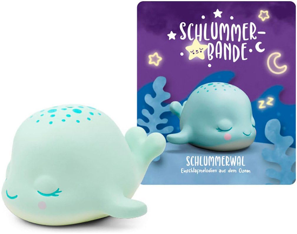 tonies Hörfigur für Toniebox, Schlummerbande - Schlummerwal: Einschlafmelodien aus dem Ozean, Hörspiel für Kinder ab 3 Jahren, Spielzeit ca. 140 Minuten