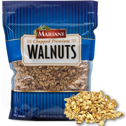 Mariani Nut - Chopped Premium California Walnuts - Gluten Free, Kosher Certified - Stand Up Bag
