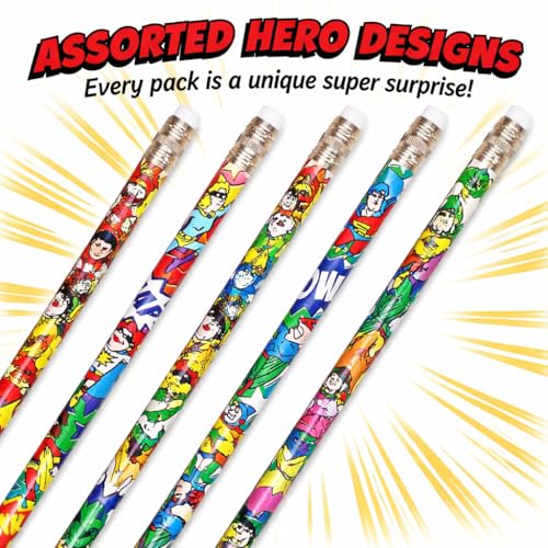 Set 100 lápices Anderson's Super Duper Heroes miniatura 5