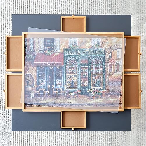 Eneridio XEL Wooden Puzzle Table With 6 Drawers And Cover thumb #1