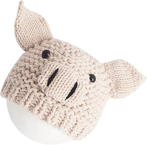 Kisangel Baby Pig - Sombreros de punto para recién nacidos, para niños, accesorios de fotografía, 7.9 x 5.9 x 0.8 in, bebé