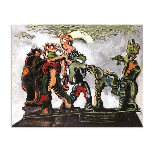 Impression sur Toile Max Ernst La carmagnole Tableau Déco Salon 50x40