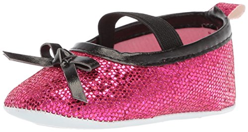 Luvable Friends Baby-Girl's Sparkly Mary Jane Crib Shoe