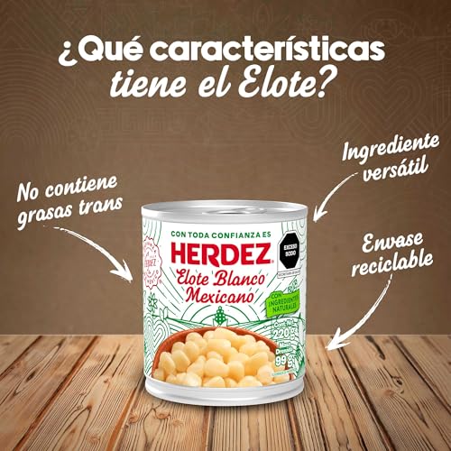Mexikanischer weißer Mais, Dose 220g (Abtropfgewicht 117g) - Elote Blanco Mexicano HERDEZ 220g