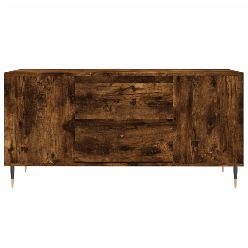 vidaXL Salontafel 102x50,5x46,5 cm bewerkt hout gerookt eikenkleurig, tafel, bijzet tafel, salon tafel, bijzettafel, koffietafel, koffie tafel, tafels