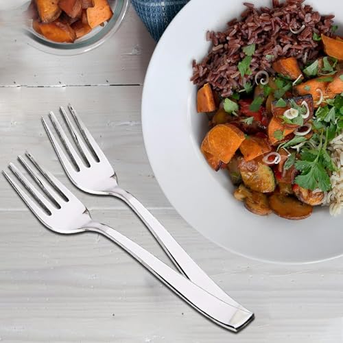 Image of Kanshita's Rasoiware Heavy-Duty Stainless Steel Table Forks | 12 Pcs | Rust-Free & Sturdy Design