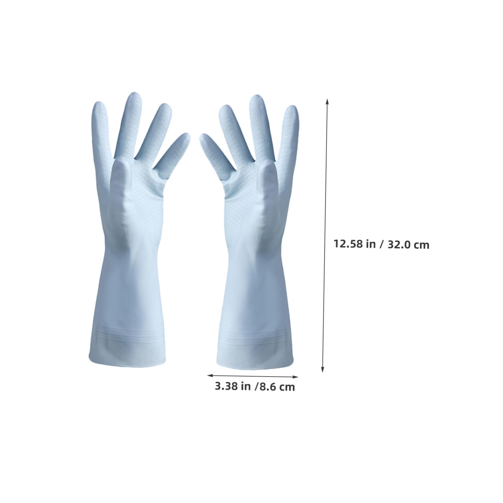 Yardwe 6paia Guanti da Cucina in PVC Impermeabili e Riutilizzabili Pervare i Piatti Presa Antiscivolo Adatti per Pulizia Domestica Faccende Quotidiane