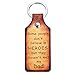 Father's day Gift - UKCOCO Keychain Leather Key Fob - Some people don't believe in HEROES, but they haven't met my Dad
