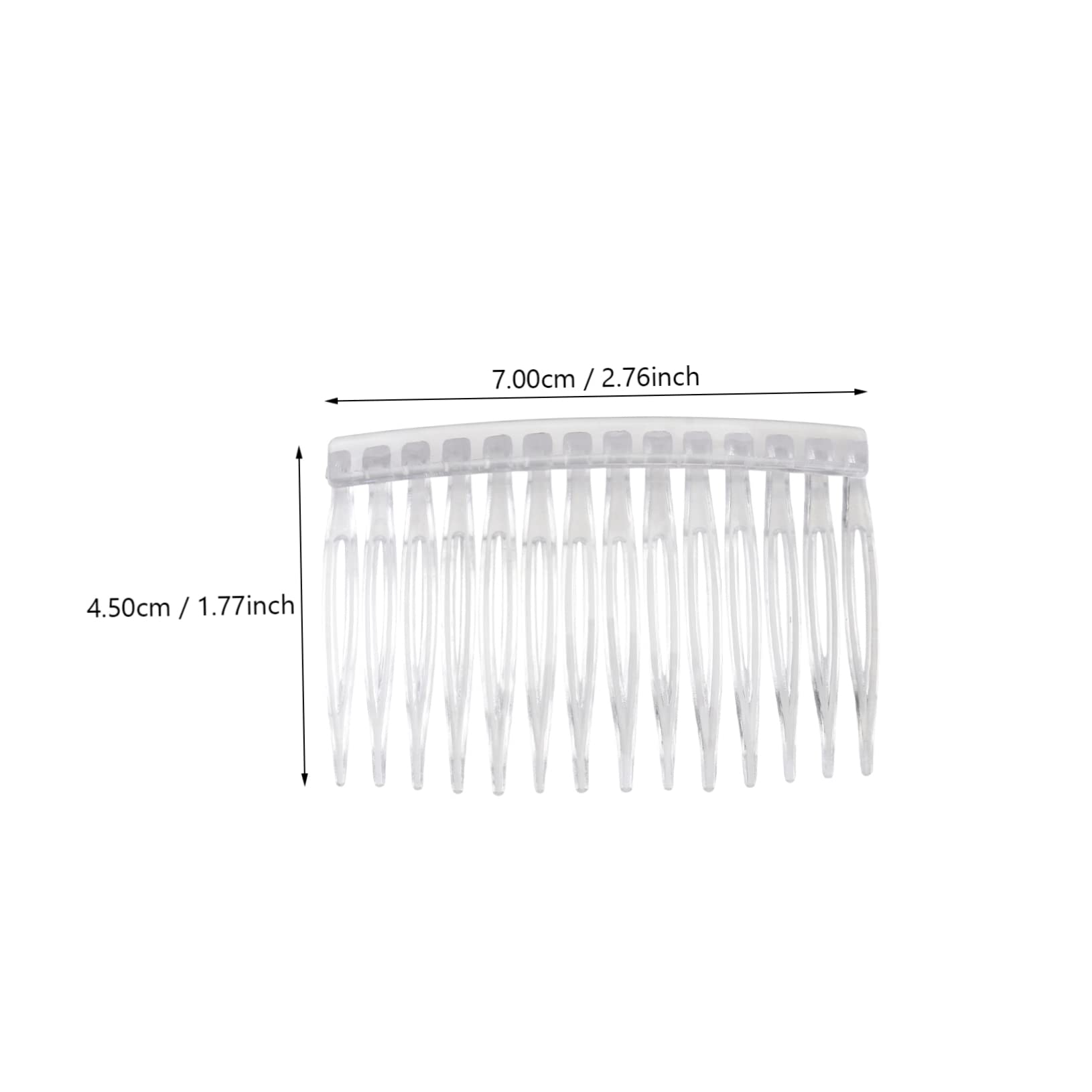 Beaupretty 10pcs Transparent Plastic Hair Clip Combs Elegant Side Combs for Women Classic Design for Everyday Use Lightweight Hair Accessories Various Occasions - Image 2