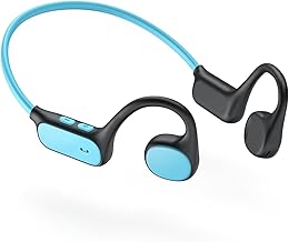 iClever Bone Conduction Headphones for Kids, Open Ear Safety, IPX5 Waterproof, 360° Bending, Lightweight Wireless Bluetooth 5.3 Headphones, Kids Earbuds USB-C for iPad, Tablet,