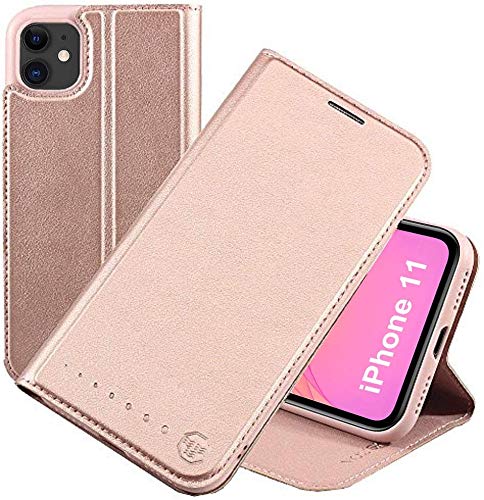 Nouske iPhone 11 Case Flip Folio Wallet Stand up Credit Card Holder Cover