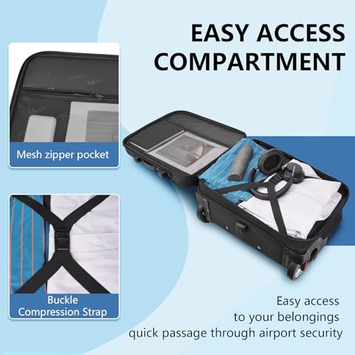 MATEIN Rolling Briefcase for Men, Large Rolling Laptop Bag with Big Wheels Fits 17.3 Inch Notebook for Travel Office Work, Water Resistant Roller Computer Case College Teacher Luggage Suitcase, Black3