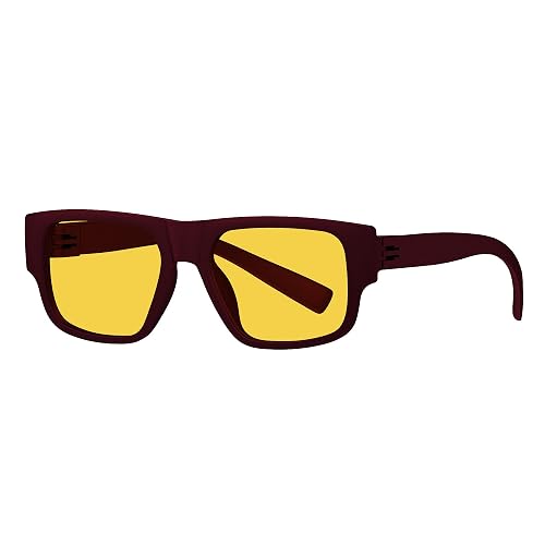 Eyekepper Night Vision Glasses,for Men Women Driving,Yellow Lens Sunglasses | Tinted Polarized Lenses,Night Time Vision Clear,Anti Glare/Headlights,Drive Bright,Metalless Screwless,Spring Hinges