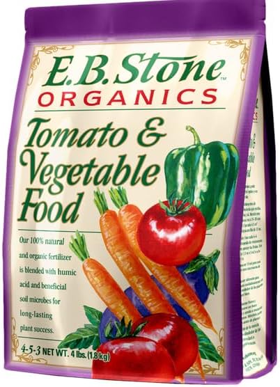 EB Stone Organic Tomato and Vegetable Food 4-5-3, 4 lbs.