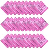 30PCS Bandanas Unisex Paisley Bandanas Bulk Multi-Purpose Headband Cowboy Head Wrap Scarf for Women Men Boys...