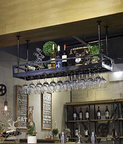 Étagère à vin suspendue en métal pour optimiser l'espace bar - 8