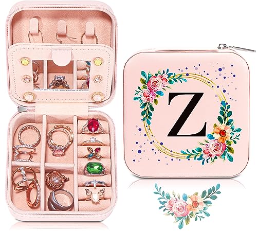 Buouforau Regalos para nieta de parte de la abuela, regalos de cumpleaños para nieta, regalos de Navidad para nieta, mini caja de joyería personalizada, regalo con inicial Z
