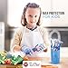 TruChef Kids Cut Resistant Gloves (Ages 4-8) | Level 5 Safety Gloves for Cooking, Gardening, Whittling | Real Kitchen Protection for Junior Chefs – Easy Care, Kids Friendly (Blue, Small)