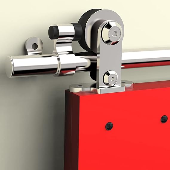 5FT/152cm Stainless Steel Sliding Barn Wood Door Hardware Closet Track