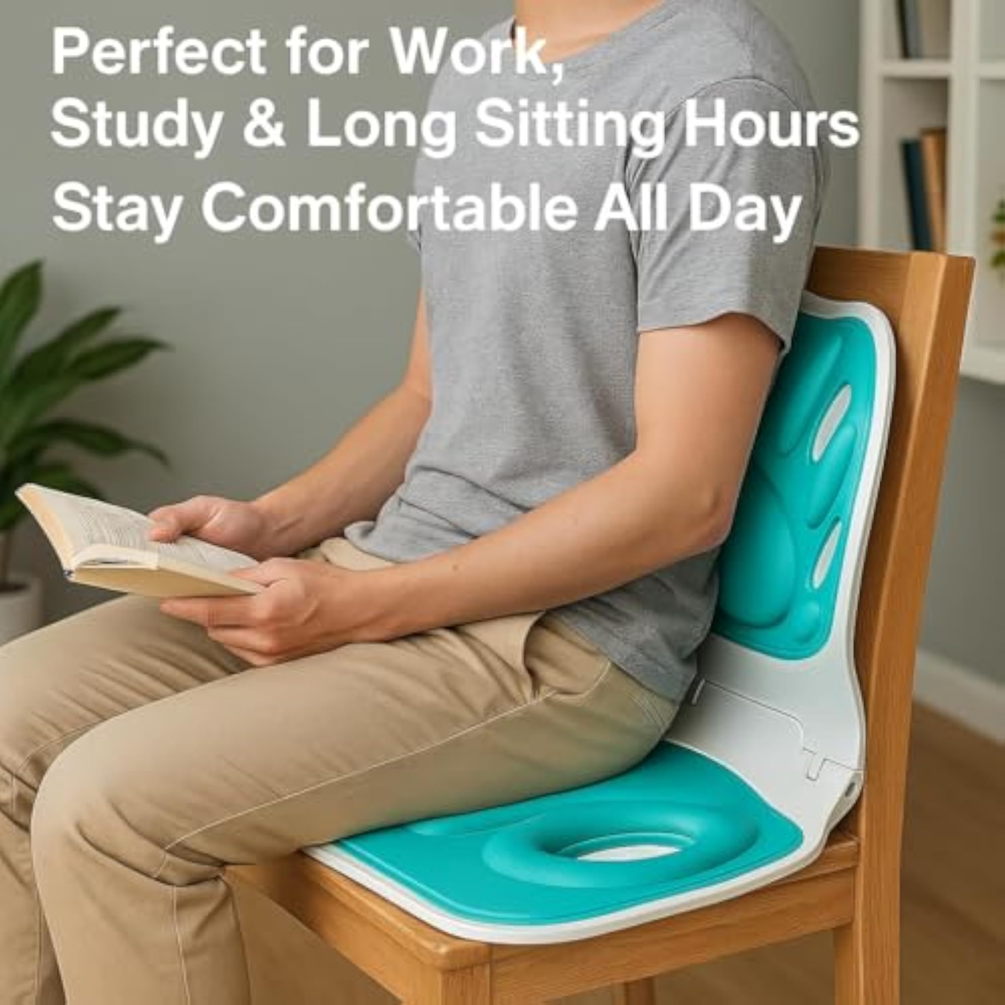 Premium Posture Correcting Office Seat Cushion, Ergonomic Support