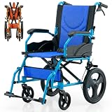Mobiclinic, Fauteuil roulant de transit, Mod pirámide, Aluminium, Pliable, Frein sur poign...