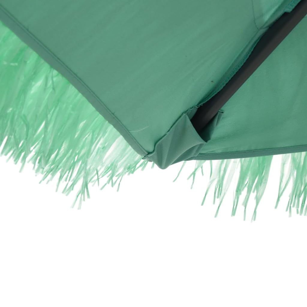 Homgoday Sombrilla de jardín con Poste de Acero Verde 300x200x250 cm Sombrilla Terraza Exterior, Sombrilla Jardín Grande Orientable Jardín Parasol Balcón