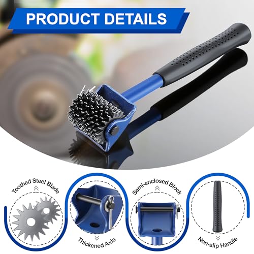 Gulfmew Grinding Wheel Dresser, Star Bench Grinding Restorer Device, Grinder Hand Tool Accessories for Wheel Surface Correction, Maintenance, Sharpening, Polishing